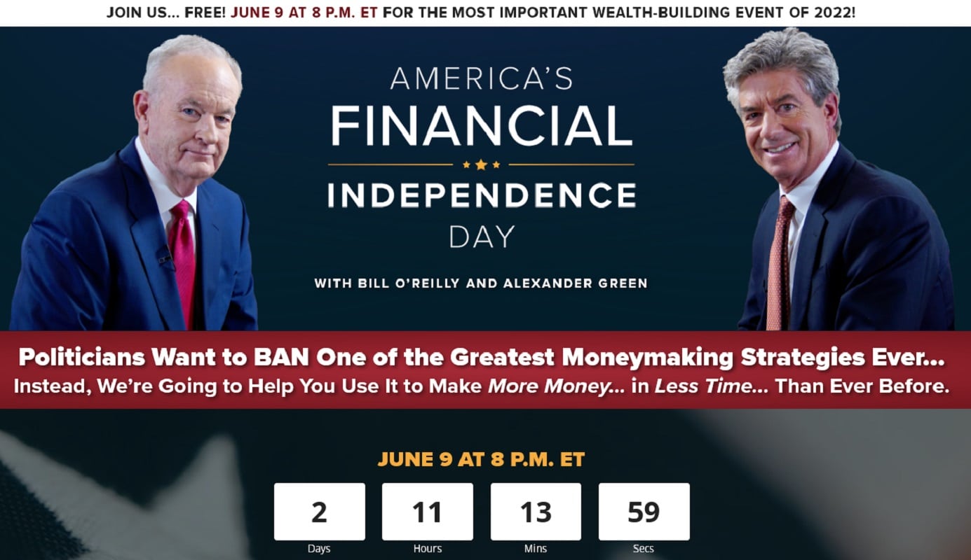 Bill O’Reilly America’s Financial Independence Day