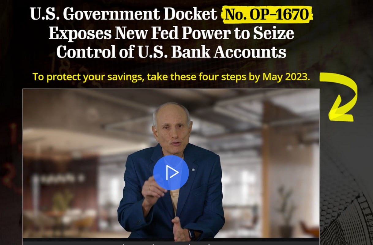 Martin Weiss Safe Money Report: Docket No. OP-1670 Reveals New Plan to Control Your Money